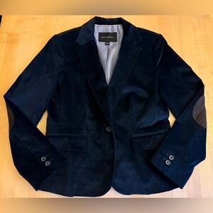 Banana Republic | Classic Velvet Blazer in Dark Blue | 6